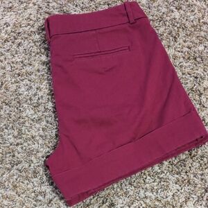 Women's Magenta Tailored Shorts